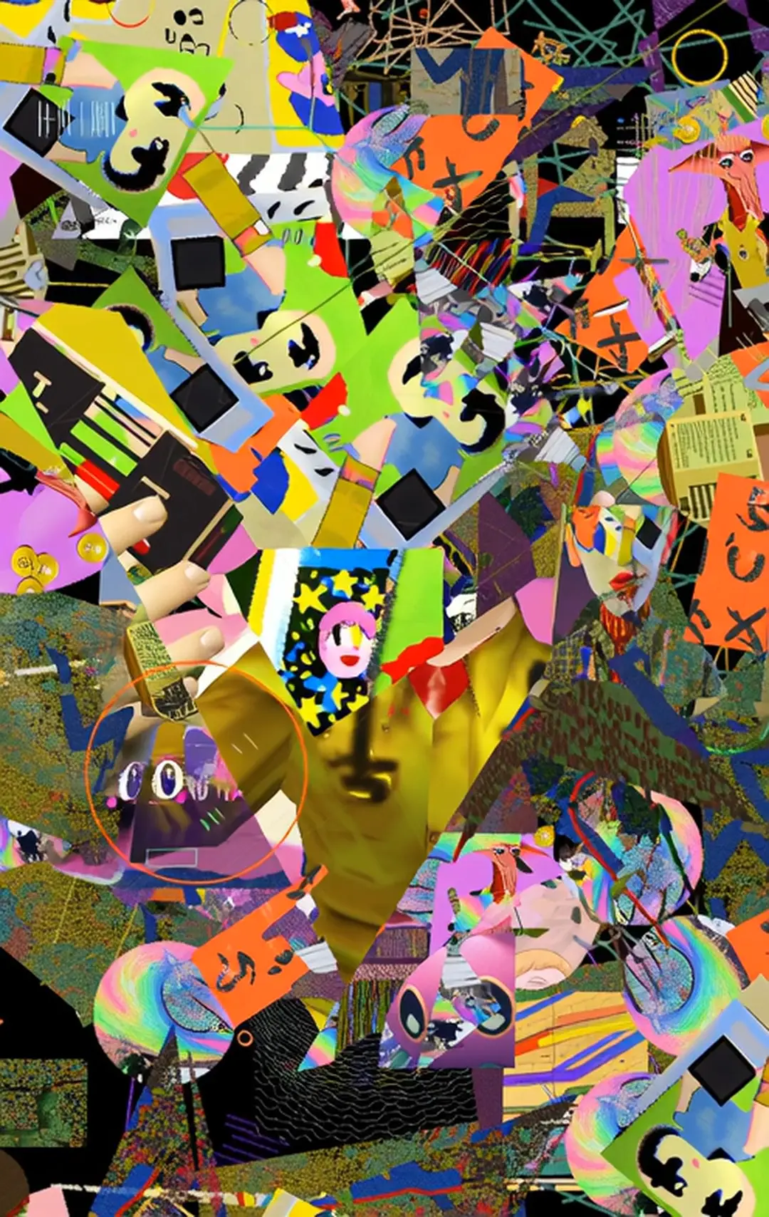 an abstract portrair