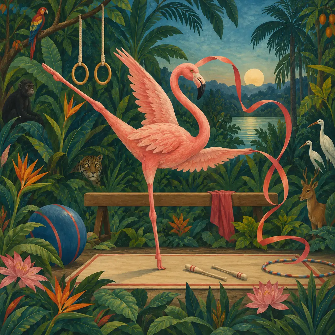 Animal Athletics - Flamingo Gymnastics
