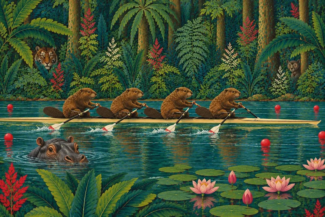 Animal Athletics XXVI — Beaver Coxless Four
