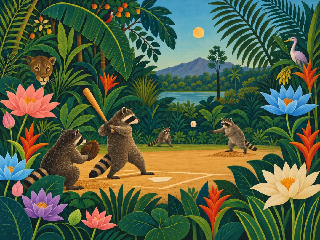 Animal Athletics XXXVI — Raccoon Baseball