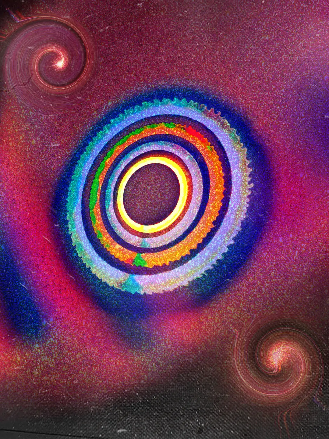In a circle