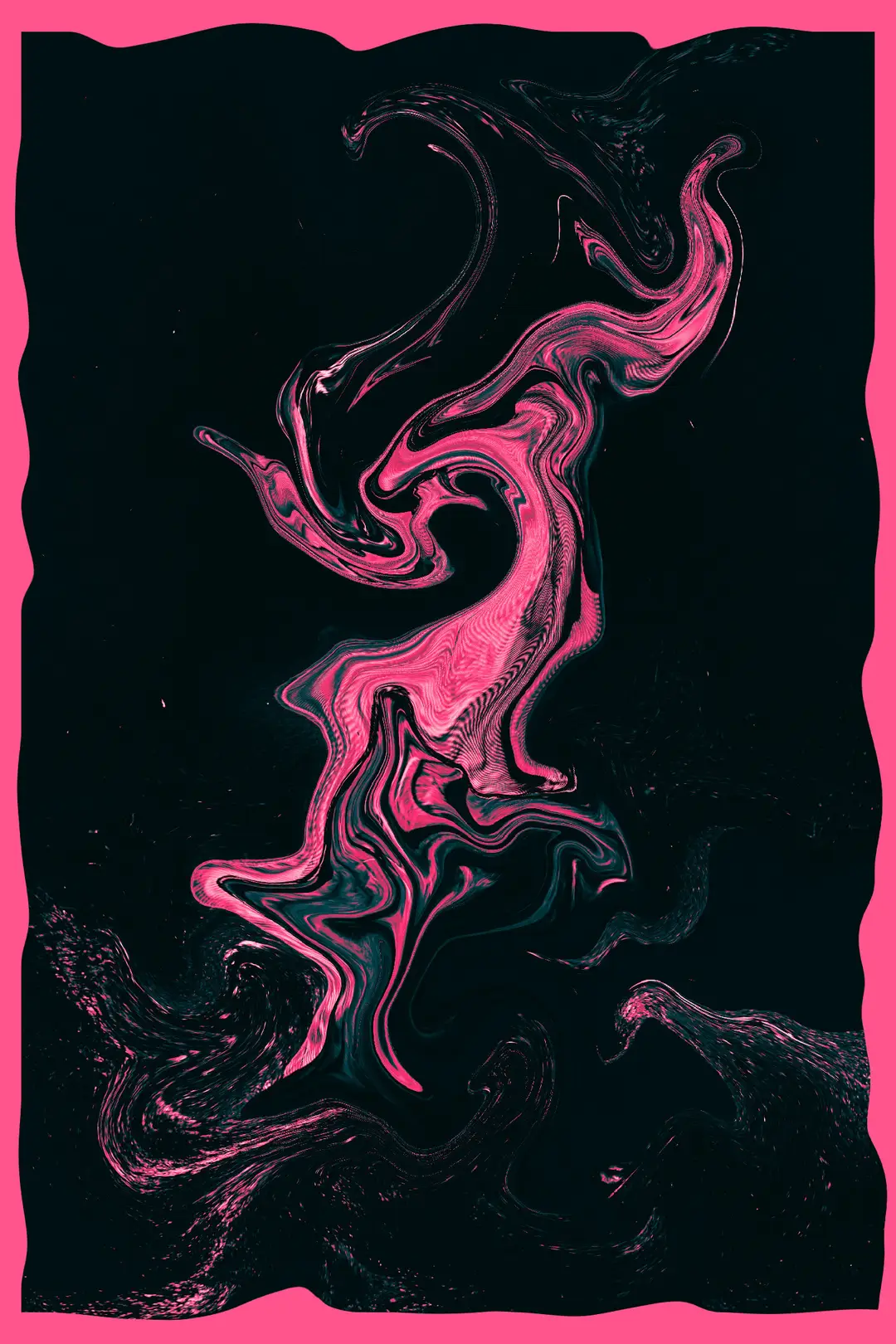 Pink chaos Abstract